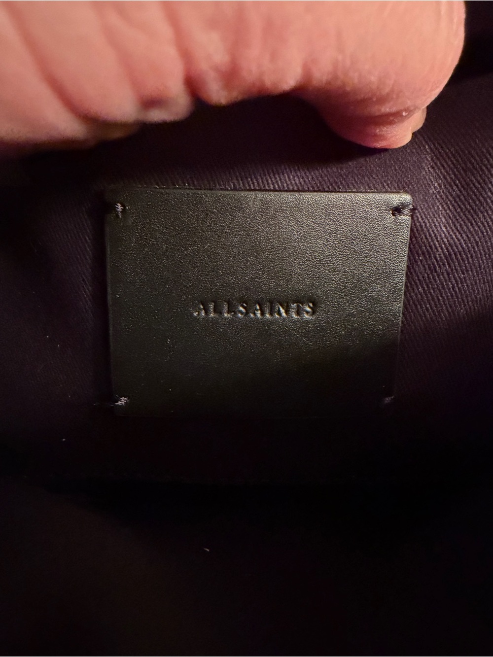 AllSaints Black Leather Interior Label - Picture 9 of 13
